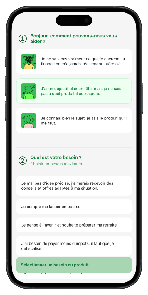 Conseils et produits adaptés